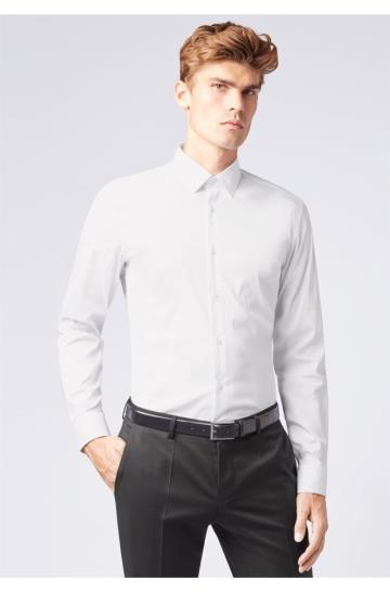 Koszula BOSS Slim Fit Białe Męskie (Pl30324)